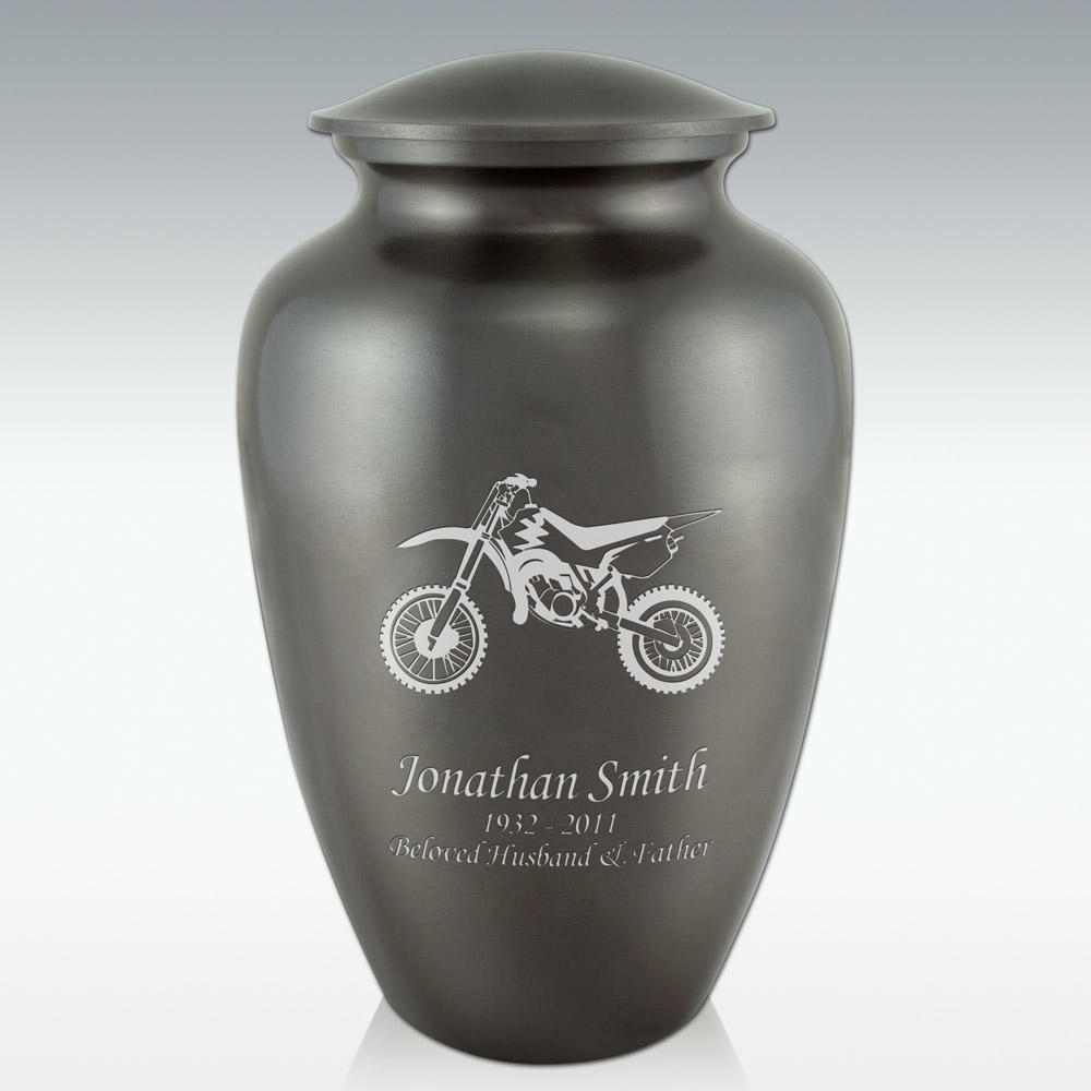 Perfect Memorials Dirt Bike Classic Cremation Urn - Engravable