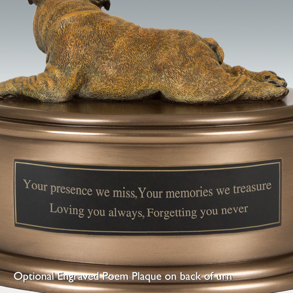 Perfect Memorials English Bulldog Figurine Plaque Only