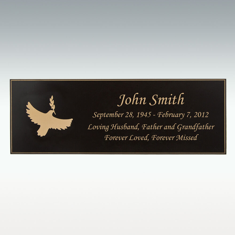 Perfect Memorials Small Acoustic Guitar Urn Plaque Only