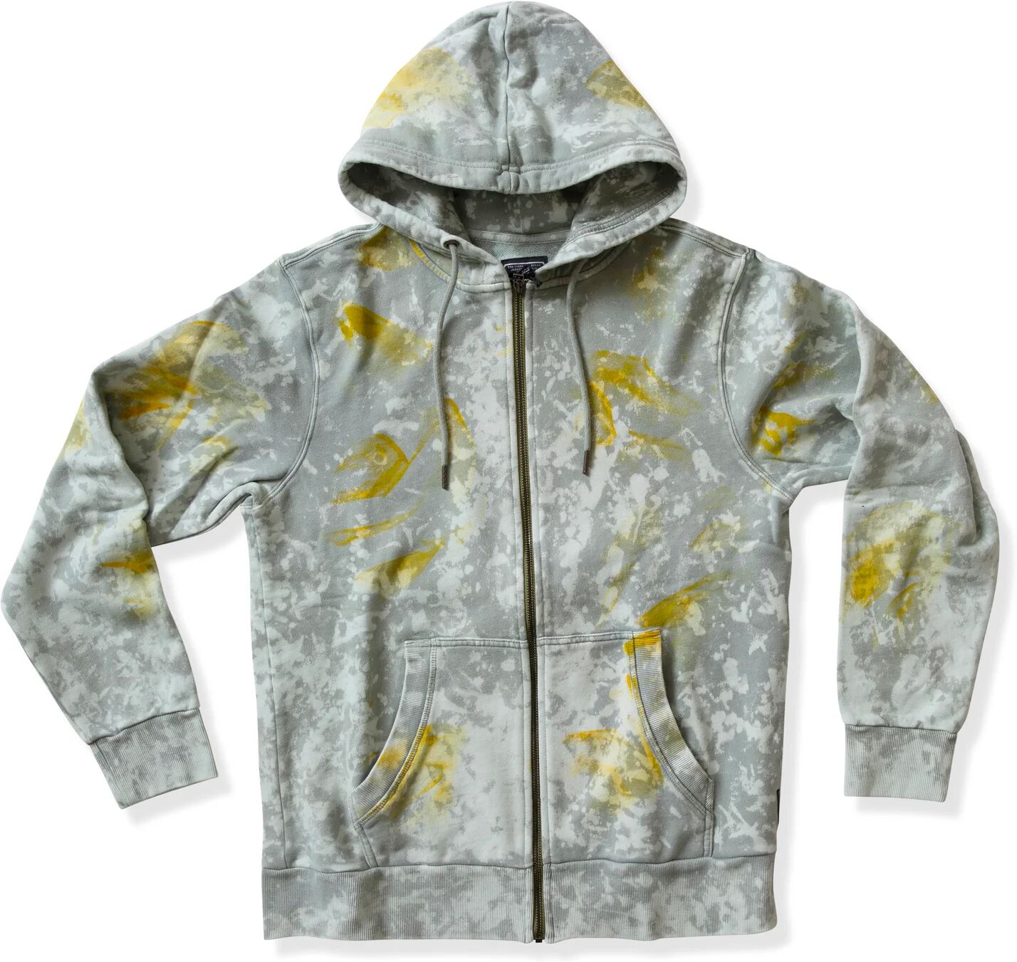 Prps Men Yellow Heather Zip-Up Hoodie