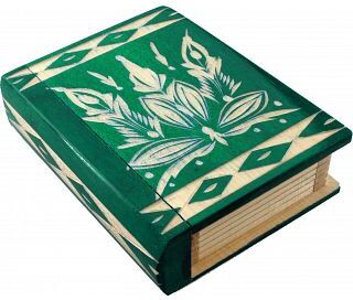 TransylvanyArt Romanian Secret Book Box - Green