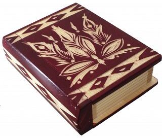 TransylvanyArt Romanian Secret Book Box - Red