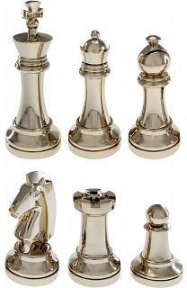 Hanayama Silver Color Chess Puzzle Set - 6 pieces