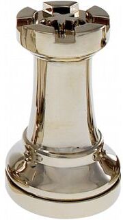 Hanayama Silver Color Chess Piece - Rook