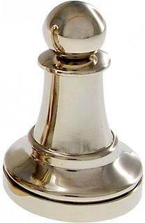 Hanayama Silver Color Chess Piece - Pawn