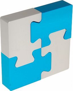 Wil Strijbos 4 Piece Metal Puzzle