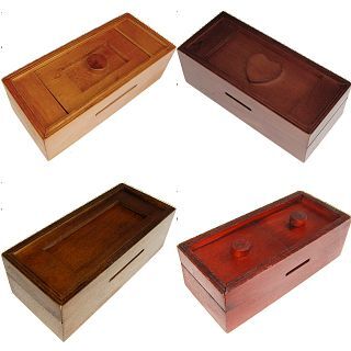 Puzzle Master Group Special - a set of 4 Secret Opening Boxes - Original