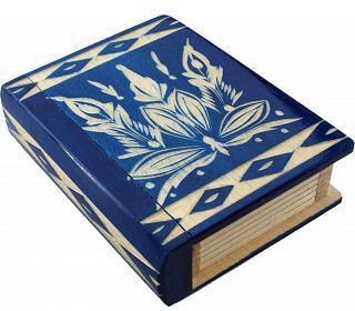 TransylvanyArt Romanian Secret Book Box - Blue