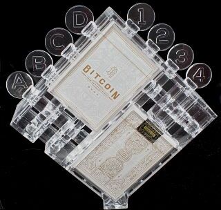 Puzzle Master Bitcoin Puzzle with 2 White Playing Card Decks