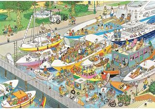 Jumbo International Jan van Haasteren Comic Puzzle - The Locks (1000 Pieces)