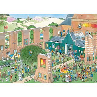 Jumbo International Jan van Haasteren Comic Puzzle - The Art Market (2000 Pieces)