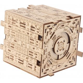 NKD Puzzle Scriptum Cube - Wooden DIY Puzzle Box Kit