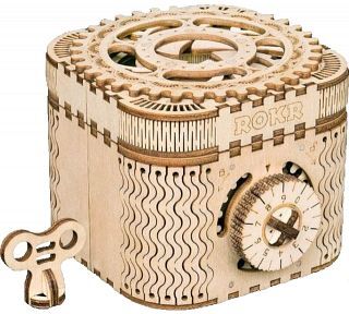 Robotime Technology Co. ROKR Wooden Mechanical Gears - Treasure Box