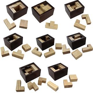 CubozoneTR Raya Box Series - Set of 8 Packing Puzzles