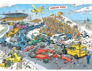 Jumbo International Jan van Haasteren Comic Puzzle - Grand Prix (1000 Pieces)