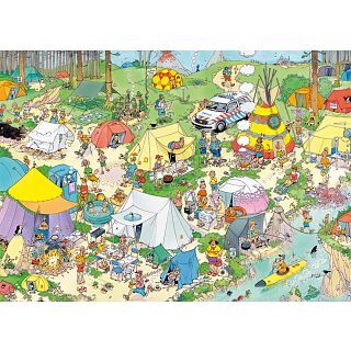 Jumbo International Jan van Haasteren Comic - Camping in the Forest (2000 Pieces)