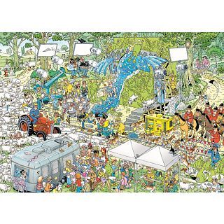 Jumbo International Jan van Haasteren Comic Puzzle - The Film Set (1000 Pieces)