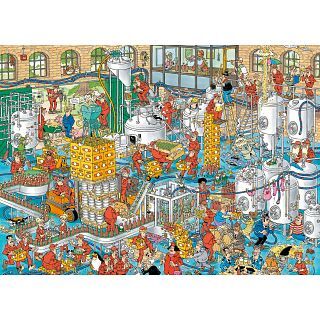 Jumbo International Jan van Haasteren Comic Puzzle - The Craft Brewery (1000 Pieces)