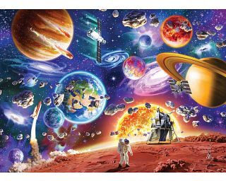 Cobble Hill Space Travels - Family Pieces Puzzle