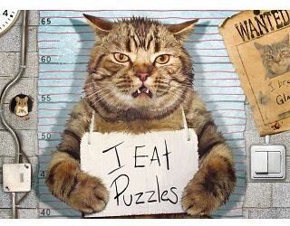 Eurographics Feline Felon - Large Piece Jigsaw Puzzle