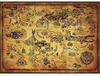 USAopoly The Legend of Zelda: Hyrule Map - 1000 Piece Jigsaw Puzzle