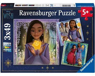 Ravensburger Disney Wish - Asha's Wish - 3 x 49 Piece Puzzles