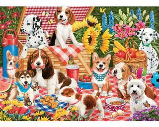 Cobble Hill Picnic Party - Family Pieces Puzzle