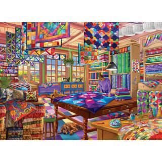 Eurographics The Quilt Workshop - Large Piece Jigsaw Puzzle