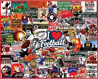 White Mountain Puzzles I Love Football