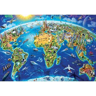 Educa World Landmarks Globe