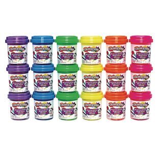 Colorations Scented Glitter Dough 2 oz Set of 18 by Colorations