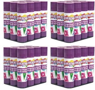 48 Colorations Best Value Washable Purple Glue Sticks Large 88 oz by Colorations