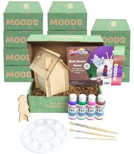 Colorations Moods  Social Emotional Learning Art Kits Safe Haven Home Set of 12 by Colorations