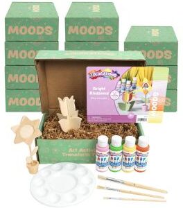 Colorations Moods  Social Emotional Learning Art Kits Bright Blossoms Set of 12 by Colorations