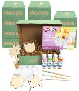 Colorations Moods  Social Emotional Learning Art Kits Picture Nature Set of 12 by Colorations