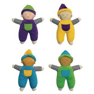 Excellerations Multicultural Velour Soft Baby Dolls  Set of 4 by Excellerations