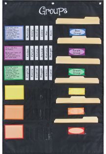 Small Group Management Pocket Chart  1 pocket chart set by Really Good Stuff LLC