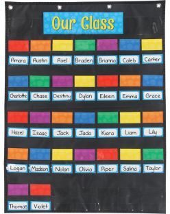 Our Class Management Pocket Chart  1 pocket chart 188 cards by Really Good Stuff LLC