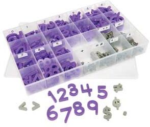 Plastic Magnetic Number and Symbols Kit by Really Good Stuff LLC