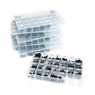 Really Good Stuff LLC Really Good Stuff EZread Black Plastic Magnetic Lowercase Letters  6 Case Classroom Set  6 Storage Cases 1440 Letters by Really