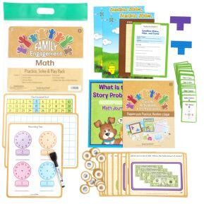 Family Engagement Math Practice Solve and Play Pack  Second Grade by Really Good Stuff LLC