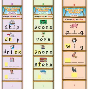 Word Ladder Card Sets by Really Good Stuff LLC