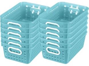 Book Baskets  Medium Rectangle  12 baskets Color Water by Really Good Stuff LLC