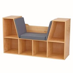 KidKraft Bookcase with Reading Nook  Natural by KidKraft