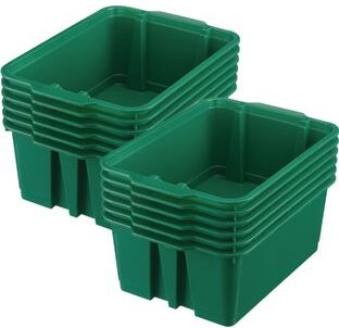 Classroom Stacking Bins  12 bins Color Green by Really Good Stuff LLC