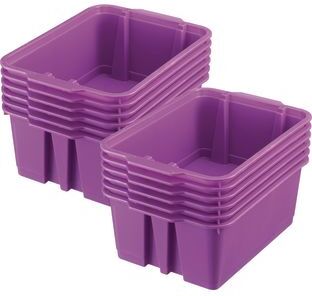 Classroom Stacking Bins  12 bins Color Purple by Really Good Stuff LLC