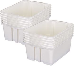 Classroom Stacking Bins  12 bins Color White by Really Good Stuff LLC