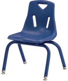 Jonti Craft Berries Stacking Chairs  Powder Coated  12 Seat Height Set Of 6 Color Blue by Really Good Stuff LLC