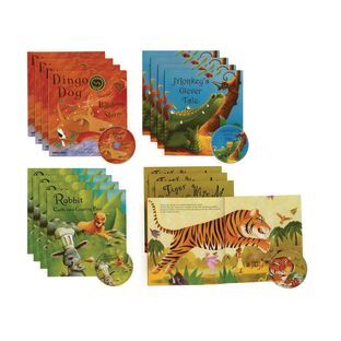Read Along Story Books Set 1 16 Books and 4 CDs by Really Good Stuff LLC