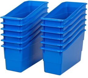 Durable Book And Binder Holders  12 pack Color Blue by Really Good Stuff LLC